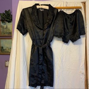 Vintage black pajama set